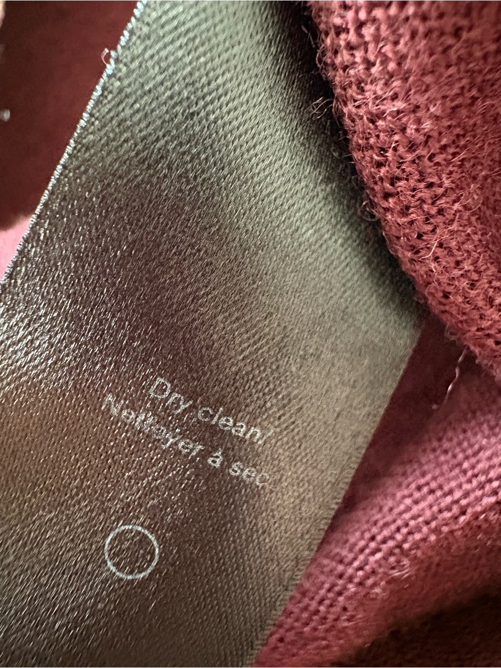 Rag&bone women’s 100% wool Colorblock Crewneck Sweater in Blush & Burgundy. L - Picture 11 of 11